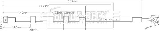 Borg & Beck BBH8941 - Тормозной шланг autosila-amz.com