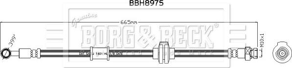 Borg & Beck BBH8975 - Тормозной шланг autosila-amz.com
