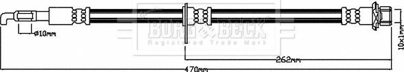 Borg & Beck BBH8459 - Тормозной шланг autosila-amz.com