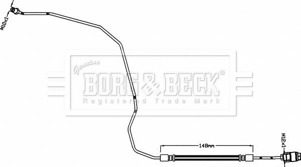 Borg & Beck BBH8465 - Тормозной шланг autosila-amz.com