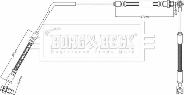 Borg & Beck BBH8405 - Тормозной шланг autosila-amz.com