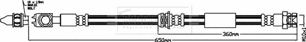 Borg & Beck BBH8419 - Тормозной шланг autosila-amz.com