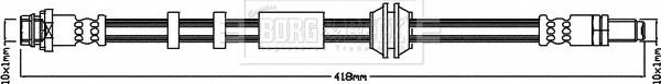 Borg & Beck BBH8412 - Тормозной шланг autosila-amz.com