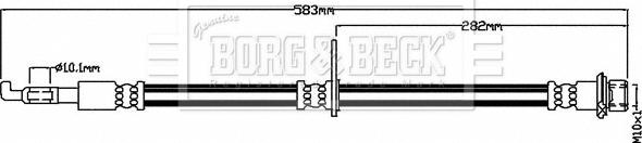 Borg & Beck BBH8483 - Тормозной шланг autosila-amz.com