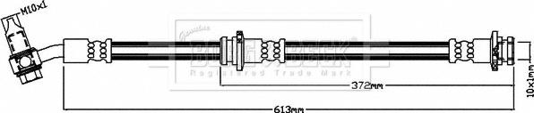 Borg & Beck BBH8421 - Тормозной шланг autosila-amz.com