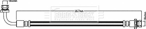 Borg & Beck BBH8471 - Тормозной шланг autosila-amz.com