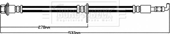 Borg & Beck BBH8546 - Тормозной шланг autosila-amz.com