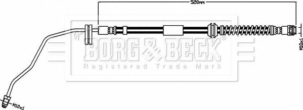 Borg & Beck BBH8559 - Тормозной шланг autosila-amz.com