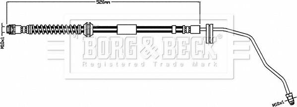 Borg & Beck BBH8558 - Тормозной шланг autosila-amz.com