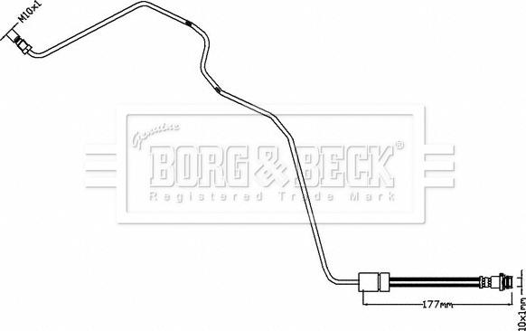 Borg & Beck BBH8552 - Тормозной шланг autosila-amz.com