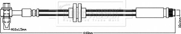 Borg & Beck BBH8568 - Тормозной шланг autosila-amz.com