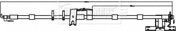 Borg & Beck BBH8509 - Тормозной шланг autosila-amz.com