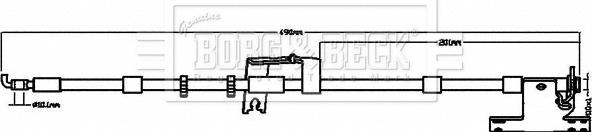 Borg & Beck BBH8508 - Тормозной шланг autosila-amz.com