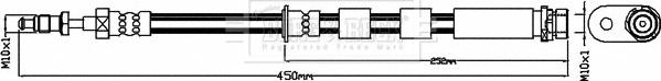 Borg & Beck BBH8502 - Тормозной шланг autosila-amz.com