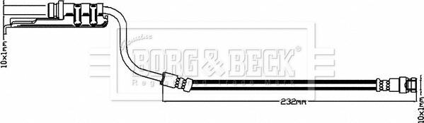 Borg & Beck BBH8515 - Тормозной шланг autosila-amz.com