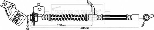 Borg & Beck BBH8518 - Тормозной шланг autosila-amz.com