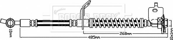 Borg & Beck BBH8517 - Тормозной шланг autosila-amz.com