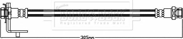 Borg & Beck BBH8524 - Тормозной шланг autosila-amz.com