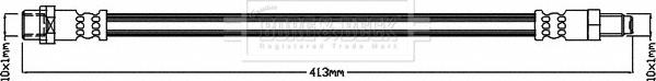 Borg & Beck BBH8648 - Тормозной шланг autosila-amz.com