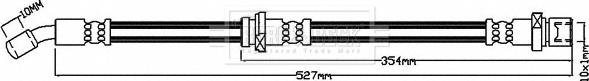 Borg & Beck BBH8600 - Тормозной шланг autosila-amz.com