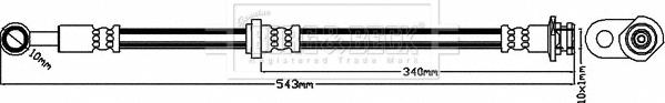 Borg & Beck BBH8603 - Тормозной шланг autosila-amz.com