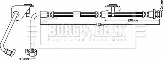 Borg & Beck BBH8627 - Тормозной шланг autosila-amz.com