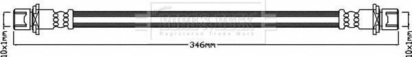 Borg & Beck BBH8049 - Тормозной шланг autosila-amz.com