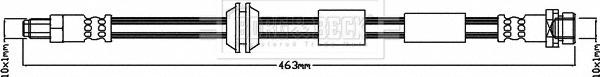Borg & Beck BBH8053 - Тормозной шланг autosila-amz.com