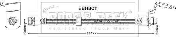 Borg & Beck BBH8011 - Тормозной шланг autosila-amz.com