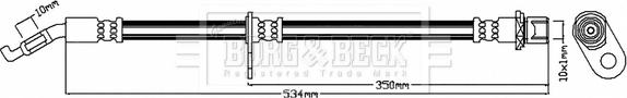 Borg & Beck BBH8085 - Тормозной шланг autosila-amz.com