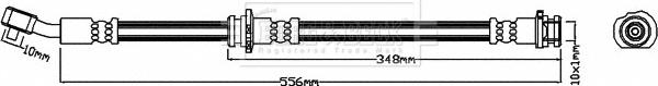 Borg & Beck BBH8080 - Тормозной шланг autosila-amz.com