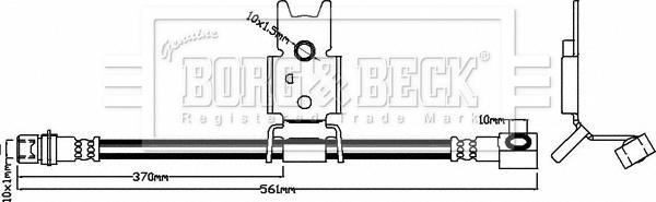 Borg & Beck BBH8030 - Тормозной шланг autosila-amz.com