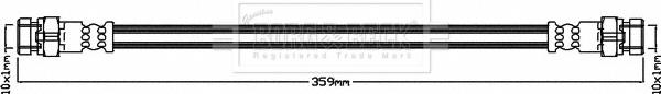 Borg & Beck BBH8024 - Тормозной шланг autosila-amz.com