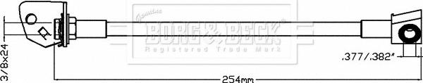 Borg & Beck BBH8073 - Тормозной шланг autosila-amz.com