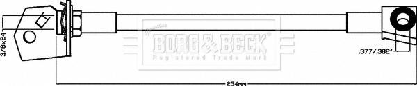 Borg & Beck BBH8072 - Тормозной шланг autosila-amz.com