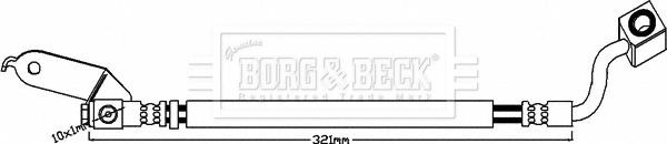 Borg & Beck BBH8077 - Тормозной шланг autosila-amz.com