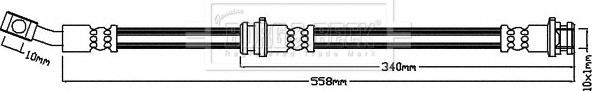 Borg & Beck BBH8143 - Тормозной шланг autosila-amz.com