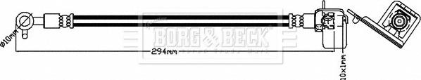 Borg & Beck BBH8185 - Тормозной шланг autosila-amz.com