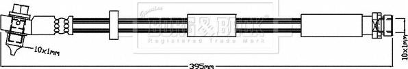 Borg & Beck BBH8183 - Тормозной шланг autosila-amz.com