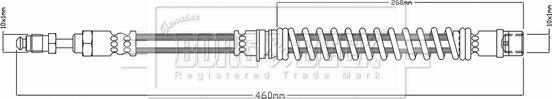 Borg & Beck BBH8122 - Тормозной шланг autosila-amz.com