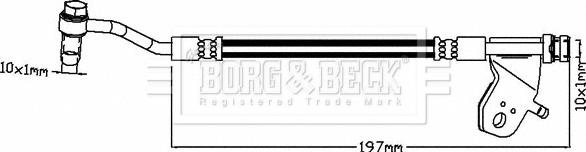Borg & Beck BBH8175 - Тормозной шланг autosila-amz.com