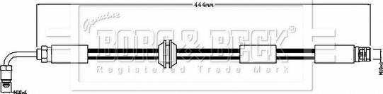 Borg & Beck BBH8890 - Тормозной шланг autosila-amz.com