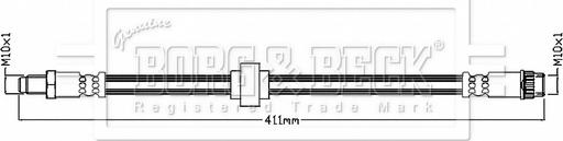 Borg & Beck BBH8848 - Тормозной шланг autosila-amz.com