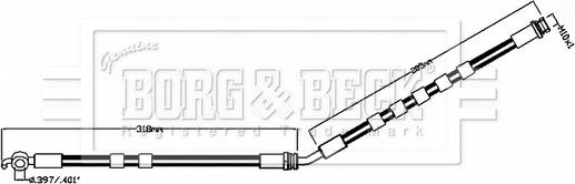 Borg & Beck BBH8854 - Тормозной шланг autosila-amz.com