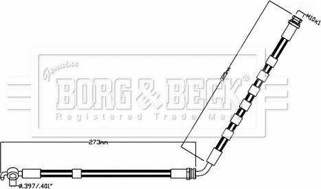 Borg & Beck BBH8852 - Тормозной шланг autosila-amz.com