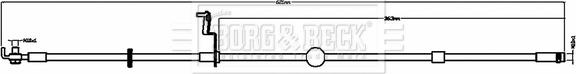 Borg & Beck BBH8800 - Тормозной шланг autosila-amz.com