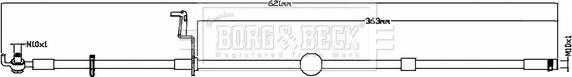 Borg & Beck BBH8801 - Тормозной шланг autosila-amz.com