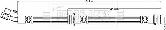 Borg & Beck BBH8808 - Тормозной шланг autosila-amz.com