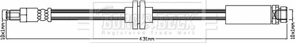 Borg & Beck BBH8814 - Тормозной шланг autosila-amz.com