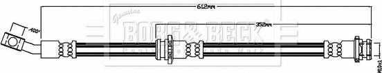 Borg & Beck BBH8889 - Тормозной шланг autosila-amz.com